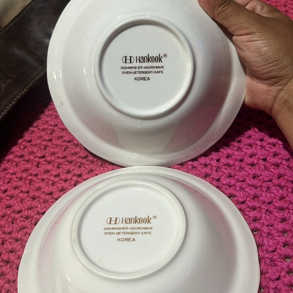 Vintage Korea Seine Blue Onion Round 7" Salad Soup Scalloped Bowl - Picture 4 of 5